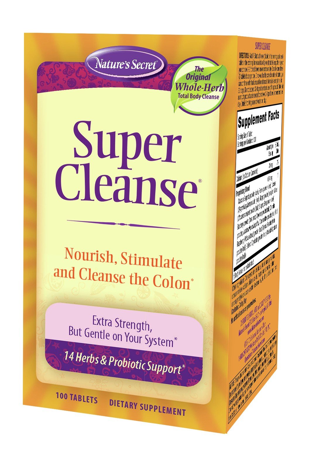 Nature's Secret Super Cleanse - Colon 100 Tablet