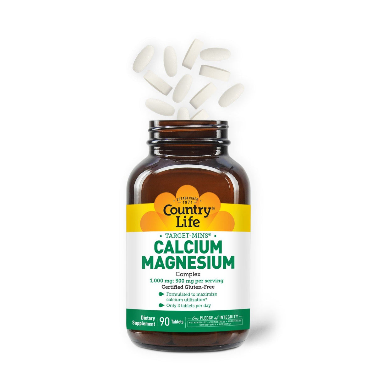 Country Life Calcium Magnesium Complex 1000mg and 500mg 90 Tablet