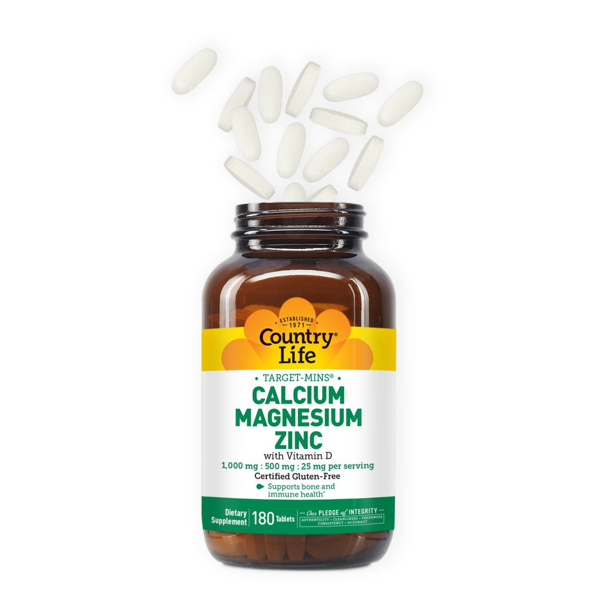 Country Life Cal-Mag-Zinc-D 180 Tablet