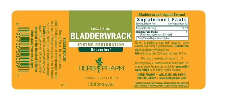 Herb Pharm Bladderwrack Extract 1 oz Liquid