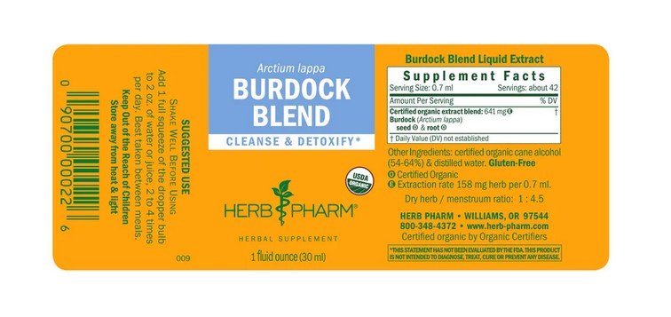 Herb Pharm Burdock Blend Extract 1 oz Liquid