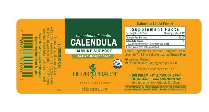 Herb Pharm Calendula Extract 1 oz Liquid