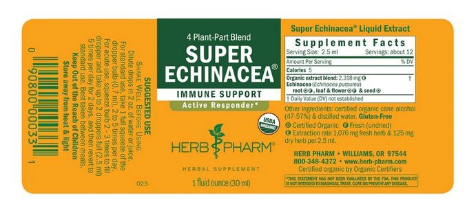 Herb Pharm Super Echinacea Extract 1 oz Liquid