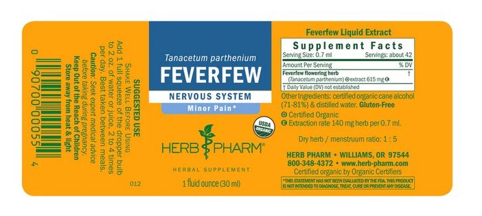 Herb Pharm Feverfew Extract 1 oz Liquid