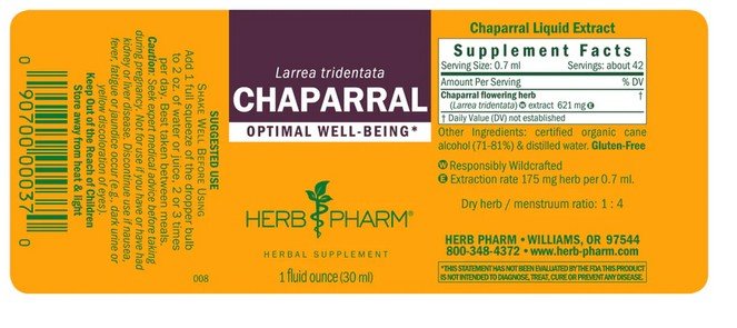 Herb Pharm Chaparral Extract 1 oz Liquid