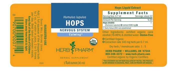 Herb Pharm Hops Extract 1 oz Liquid