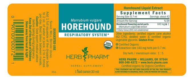 Herb Pharm Horehound Extract 1 oz Liquid