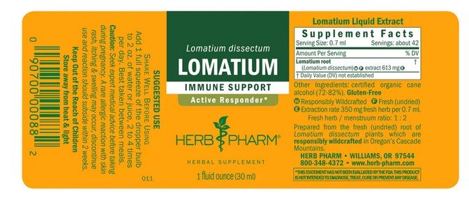 Herb Pharm Lomatium Extract 1 oz Liquid