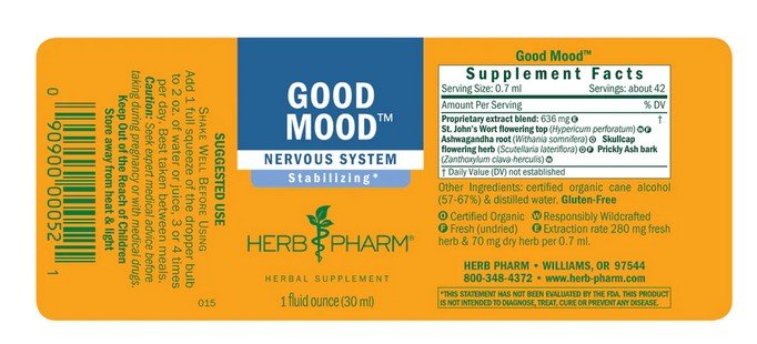 Herb Pharm Good Mood 1 oz Liquid