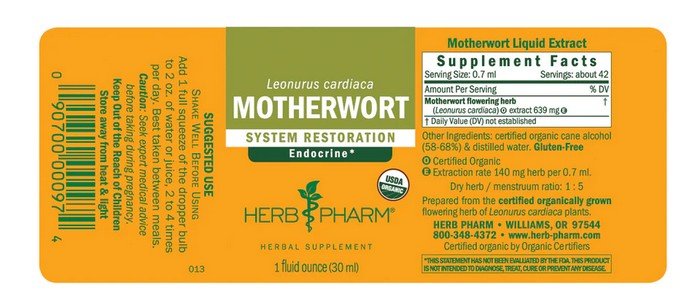 Herb Pharm Motherwort Extract 1 oz Liquid