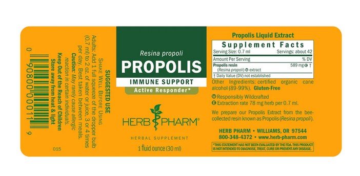 Herb Pharm Propolis Extract 1 oz Liquid