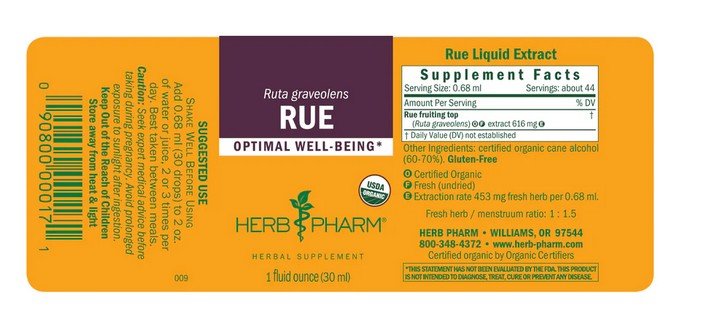 Herb Pharm Rue Extract 1 oz Liquid