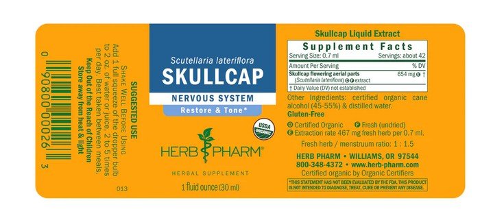 Herb Pharm Skullcap Extract 1 oz Liquid