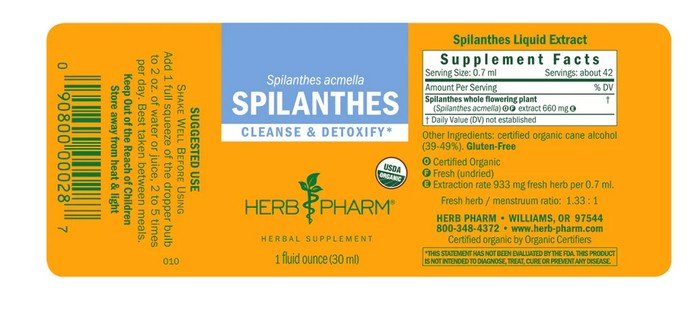 Herb Pharm Spilanthes Extract 1 oz Liquid