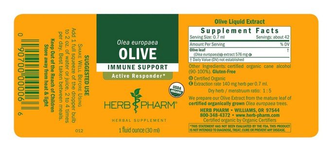 Herb Pharm Olive Leaf Extract 1 oz Liquid