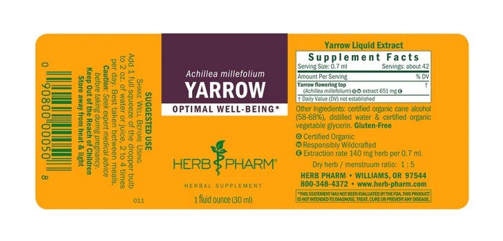 Herb Pharm Yarrow Extract 1 oz Liquid