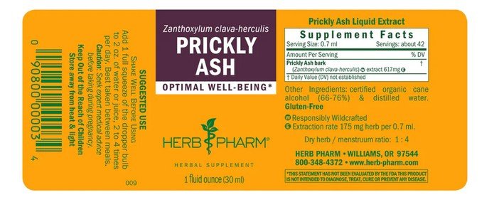 Herb Pharm Prickly Ash Extract 1 oz Liquid