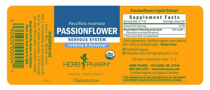 Herb Pharm Passionflower Extract 1 oz Liquid