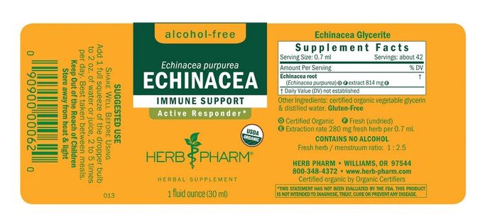 Herb Pharm Echinacea Glycerite 1 oz Liquid