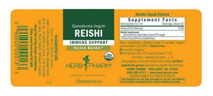 Herb Pharm Reishi Mushroom Extract 1 oz Liquid