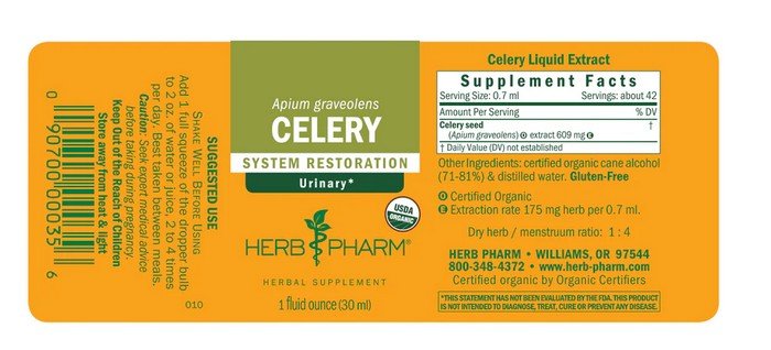 Herb Pharm Celery Blend Extract 1 oz Liquid