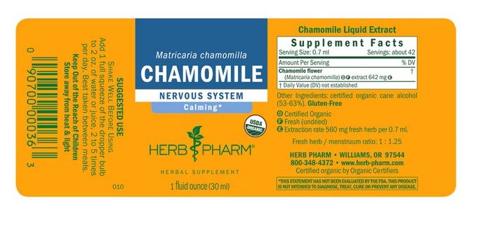 Herb Pharm Chamomile Extract 1 oz Liquid