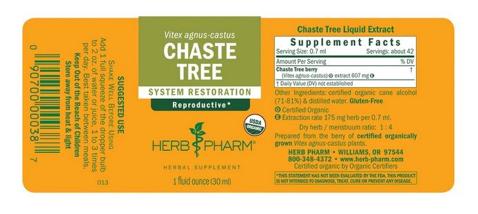 Herb Pharm Chaste Tree Extract 1 oz Liquid