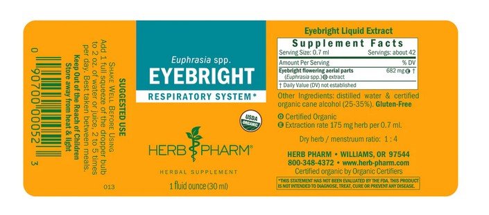 Herb Pharm Eyebright Extract 1 oz Liquid