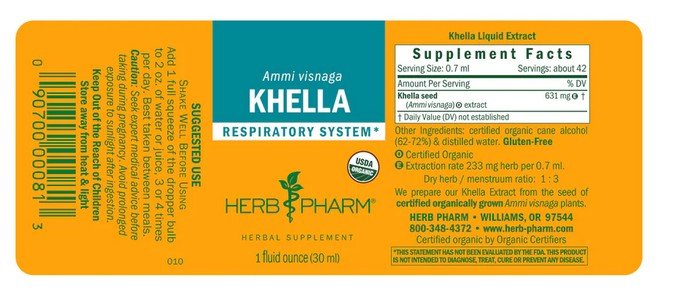 Herb Pharm Khella Extract 1 oz Liquid