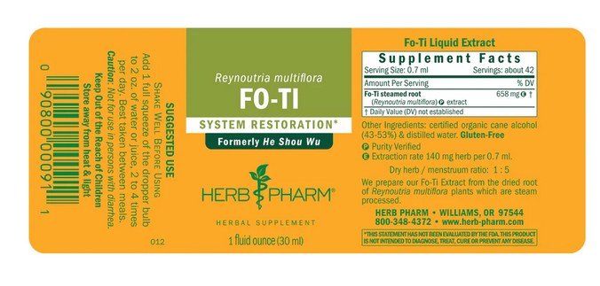 Herb Pharm Fo Ti Extract 1 oz Liquid