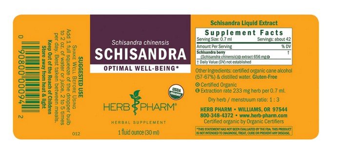 Herb Pharm Schisandra Extract 1 oz Liquid