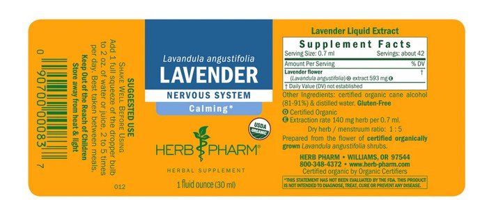 Herb Pharm Lavender Extract 1 oz Liquid