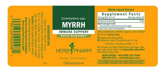 Herb Pharm Myrrh Extract 1 oz Liquid