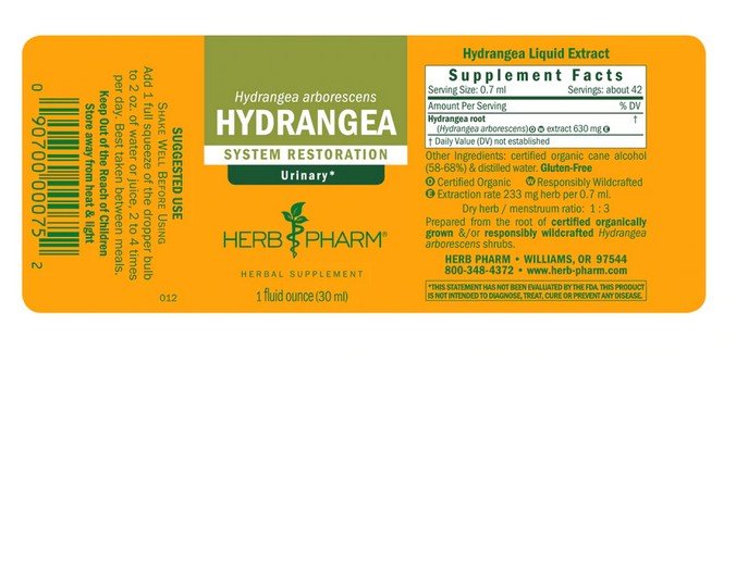 Herb Pharm Hydrangea Root Extract 1 oz Liquid