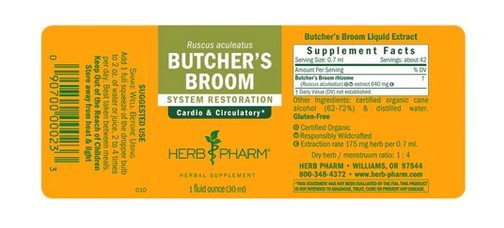 Herb Pharm Butchers Broom Extract 1 oz Liquid