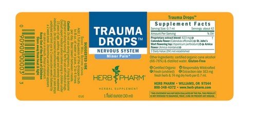 Herb Pharm Trauma Drops Compound 1 oz Liquid