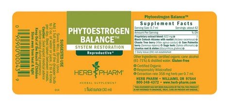 Herb Pharm Phytoestrogen Balance 1 oz Liquid