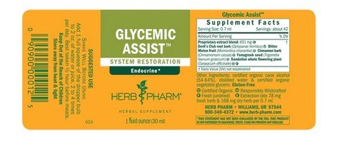 Herb Pharm Glycemic Assist 1 oz Liquid