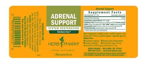 Herb Pharm Adrenal Support 1 oz Liquid