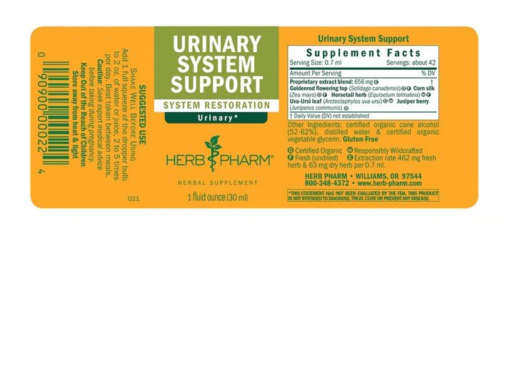 Herb Pharm Urinary System Support 1 oz Liquid