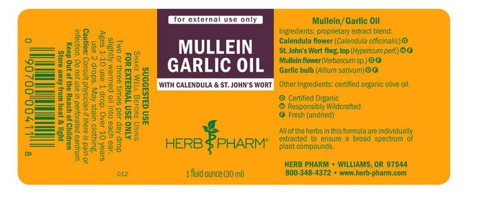 Herb Pharm Mullein-Garlic Compound 1 oz Liquid