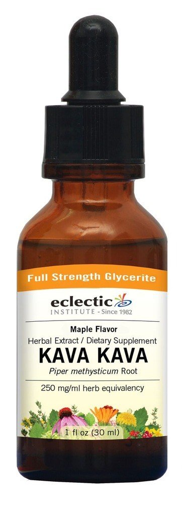 Eclectic Herb Kava Kava - Maple Flavor No Alcohol Glycerite 1 oz Liquid