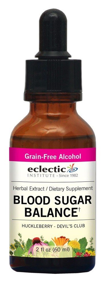 Eclectic Herb Blood Sugar Balance (formerly Huckleberry - Devil's Club) Extract 2 oz Liquid