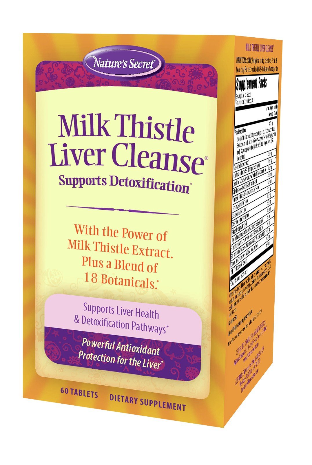 Nature&#39;s Secret Milk Thistle Liver Cleanse 60 Tablet