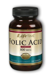 LifeTime Folic Acid 800mcg 100 Tablet