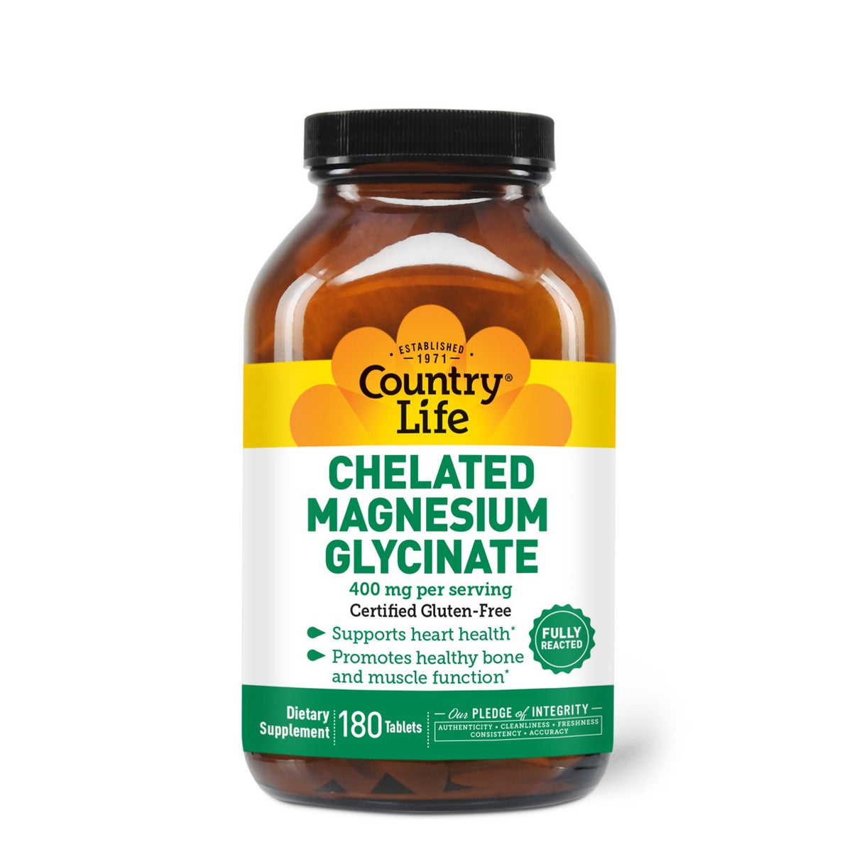 Country Life Chelated Magnesium Glycinate 180 Tablet