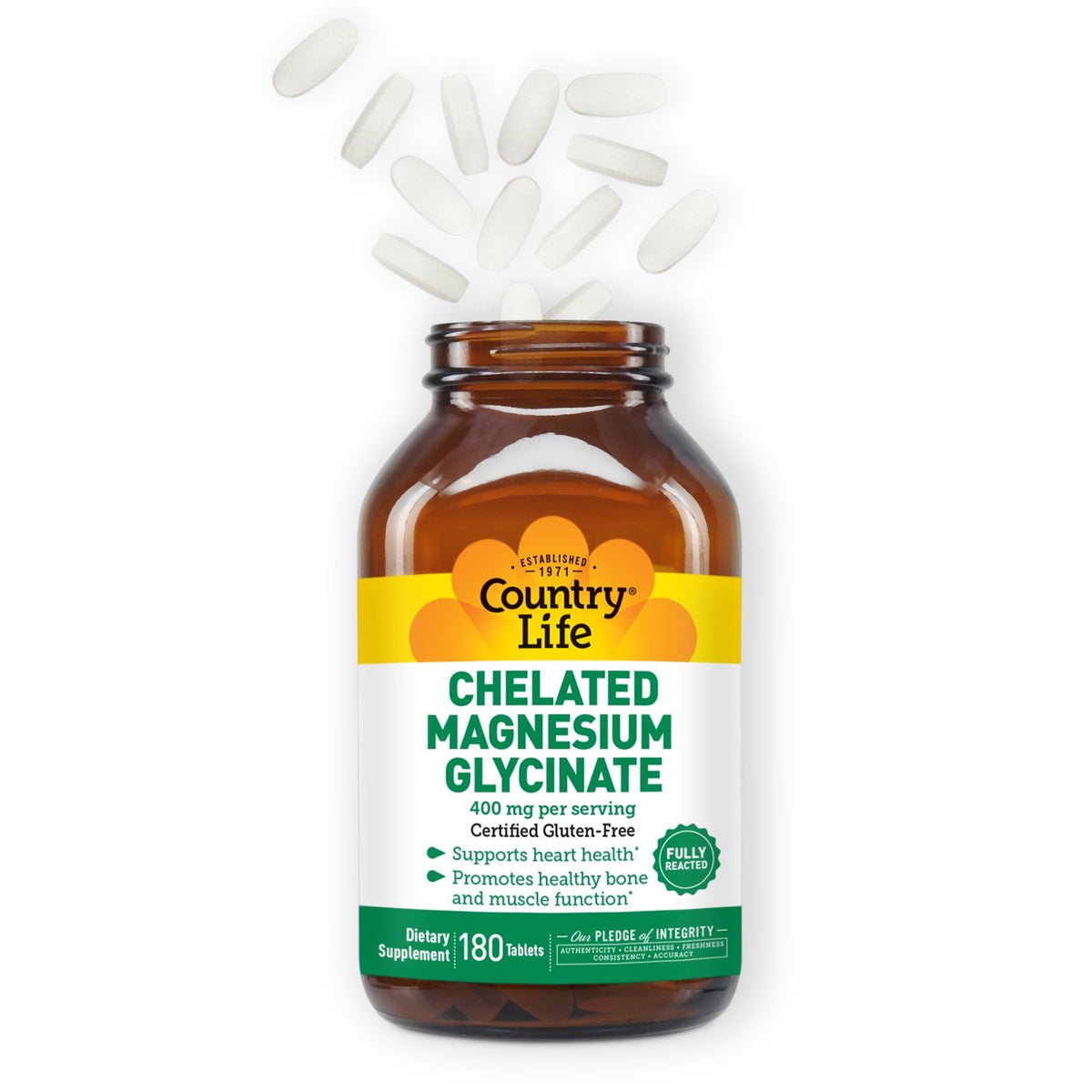 Country Life Chelated Magnesium Glycinate 180 Tablet