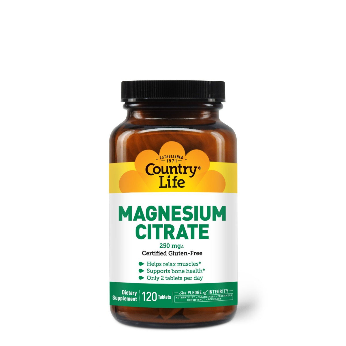 Country Life Magnesium Citrate 250mg 120 Tablet