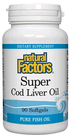 Natural Factors Super Cod Liver Oil 90 Softgel