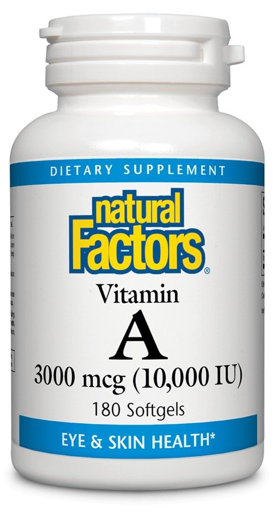 Natural Factors Vitamin A 10,000 IU 180 Softgel